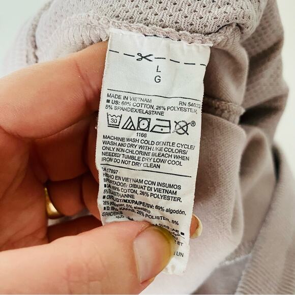 OLD NAVY Light Lavender Sweatpants Sweats Zipper Pocket Joggers Pant Tie Waist L - Picture 7 of 11